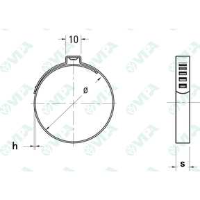 DIN 3017 abrazadera de tubo atornillada asfa «l» 9 mm