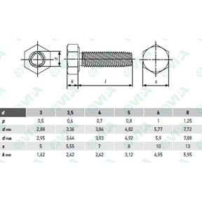 DIN 980 V, ISO 7042/10513 tuercas hexagonales autoblocantes metálicas