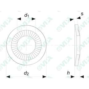 DIN 6921 sim hex flange screws cross recessed with serration