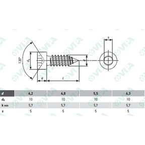 ISO 7380 / 1 button head socket screws