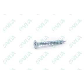 Screws for fixing hinges and strips, with hexalobular TX groove, fully threaded