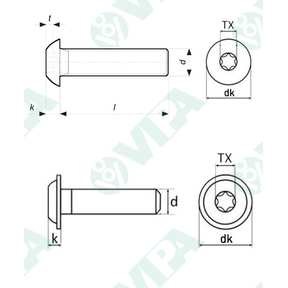ISO 7380 sim button head socket screws